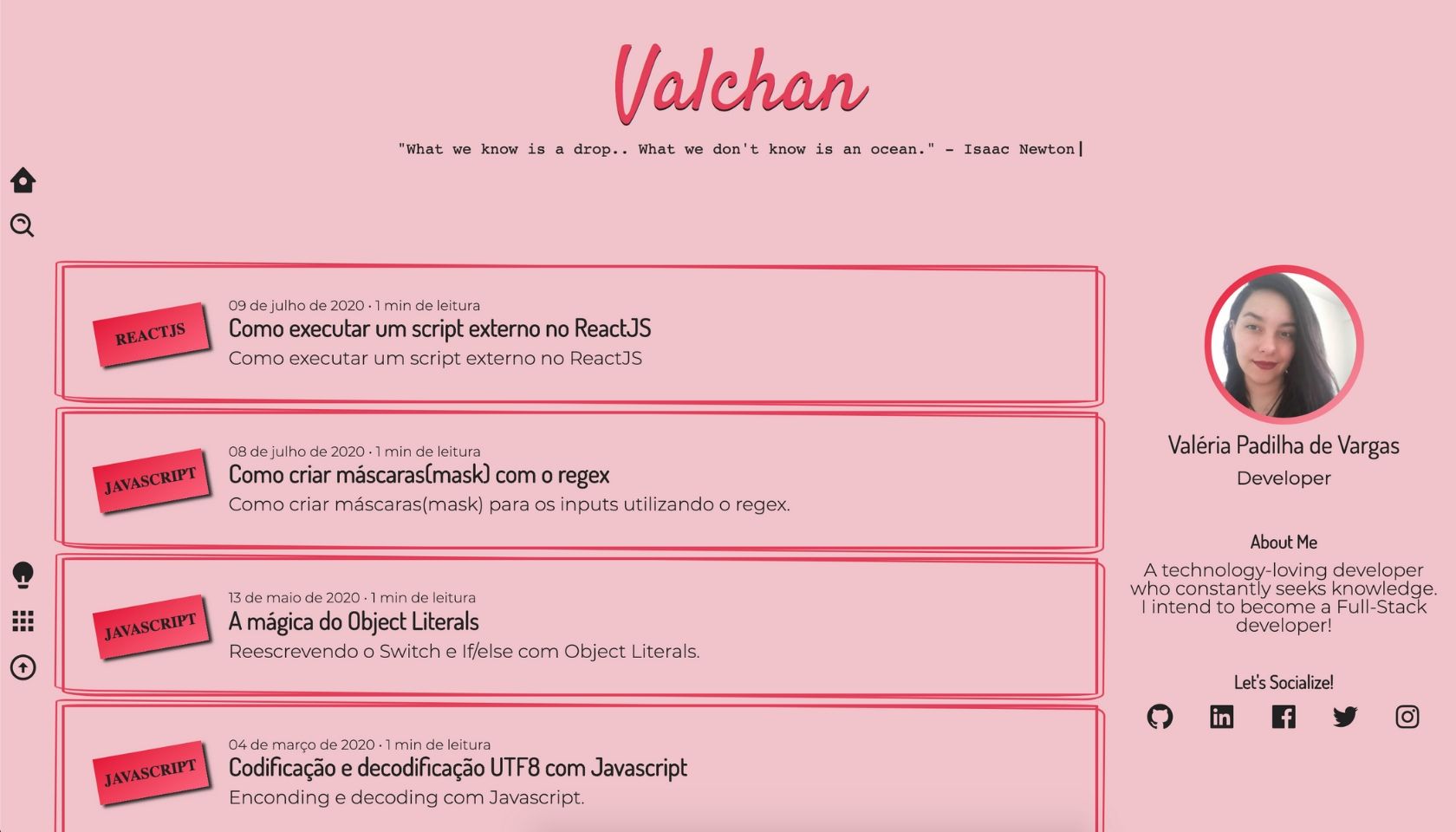 Valchan - Personal Blog
