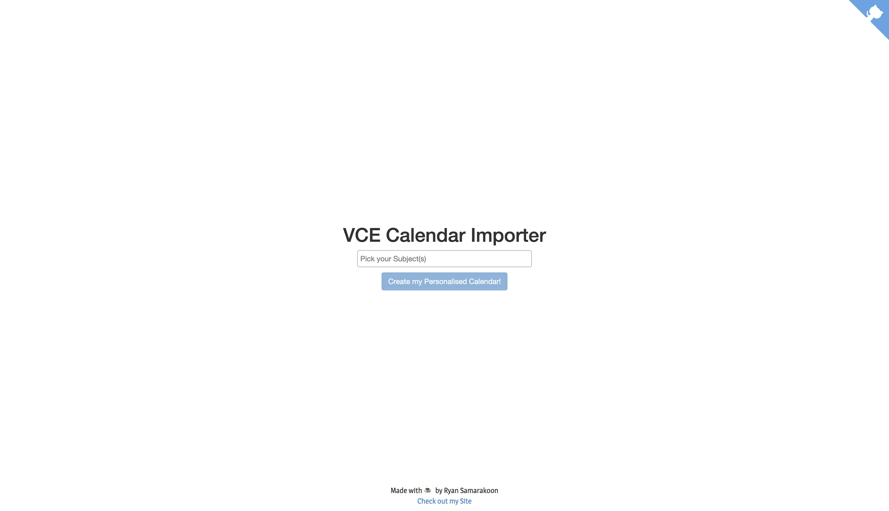 VCE Calendar Importer